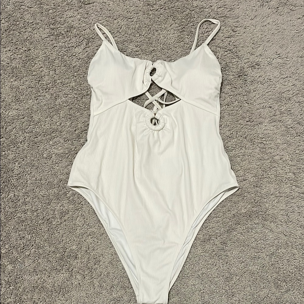 White One Piece Swimsuit
